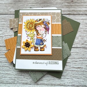 Kit para fazer cartões DIY || Cartões de outono || Cartões de Outono || Cartões Girassol || Cartões de Ação de Graças || Kit de cartões comemorativos || Conjunto de 4