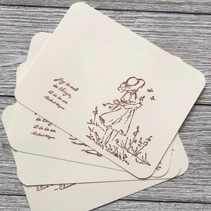 par les cartes postales de mer | Cartes d'amitié | Je pense à toi Cartes | Lot de 4 | Livraison incluse