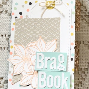 Mini Brag Book // Mini Photo Journal // Flip Book // Grandmas Brag Book // Pocket Book // Junk Journal // Pen Pal