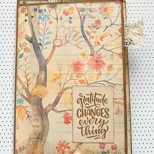 Herbst Dankbarkeit Folio // Dankbarkeit Journal // Mindfulness Journal // Flache Post