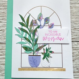 Carte de fête des mères || Des cartes pour elle || Cartes pour femme || Carte des plantes || Cartes faites main || Cartes Juste parce que