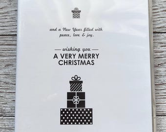 Stampin Up Wishing You Christmas Stamp Set | Card Making Sentiments (Set of 4)
