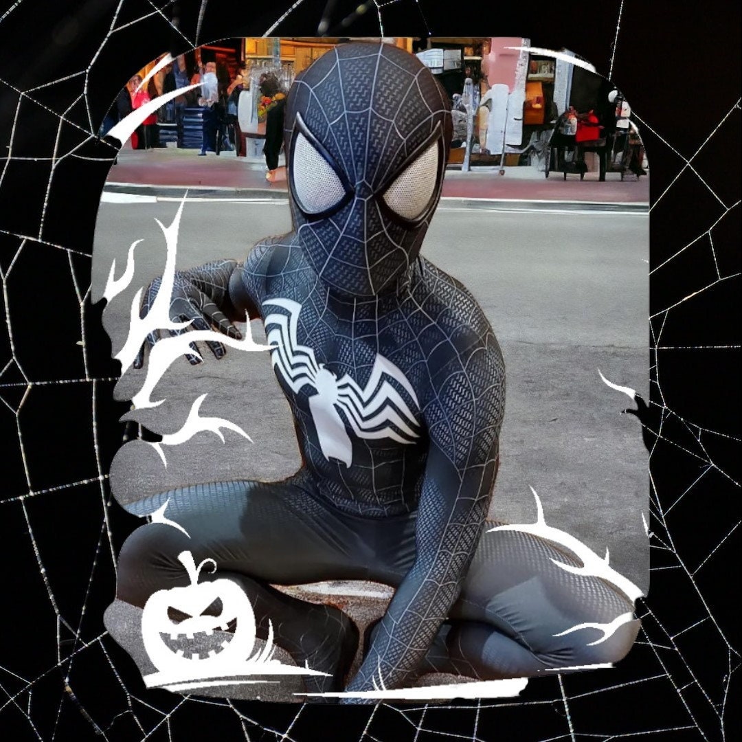 Spider-Man Venom Symbiote Black Suit CLASSIC Cosplay Costume