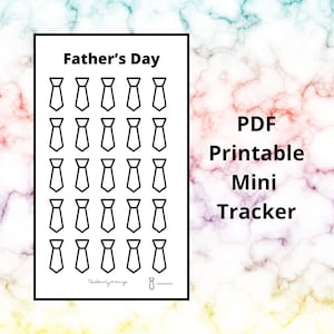 PDF Fathers Day Savings Tracker | A6 Mini Savings Tracker Printable