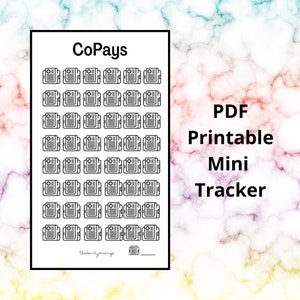 PDF CoPays Savings Tracker | A6 Mini Savings Tracker Printable