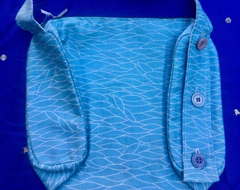 Shoulder Bag, Adjustable Handbag, Turquoise Bag