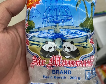 Azúcar de roca pura en terrones - Marca Air Mancur 200g - Edulcorante natural para té, sopa de nido de pájaro y bebidas herbales - Gula Batu Indonesia