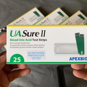UASure II Blood Uric Acid Test Strips | 25 Strips Test @ 1 Pack