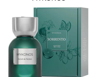 Mykonos Sorrento Extrait de Parfum – Świeży cytrusowo-morski zapach lata – Długotrwały indonezyjski zapach niszowy – 50 ml / 100 ml