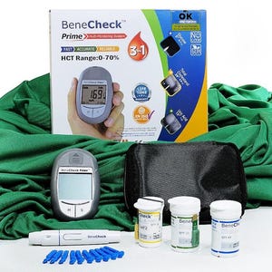 BeneCheck 3in1 Meter Kit or Test Strips Only – Cholesterol, Glucose, Uric Acid – Choose Option Carefully