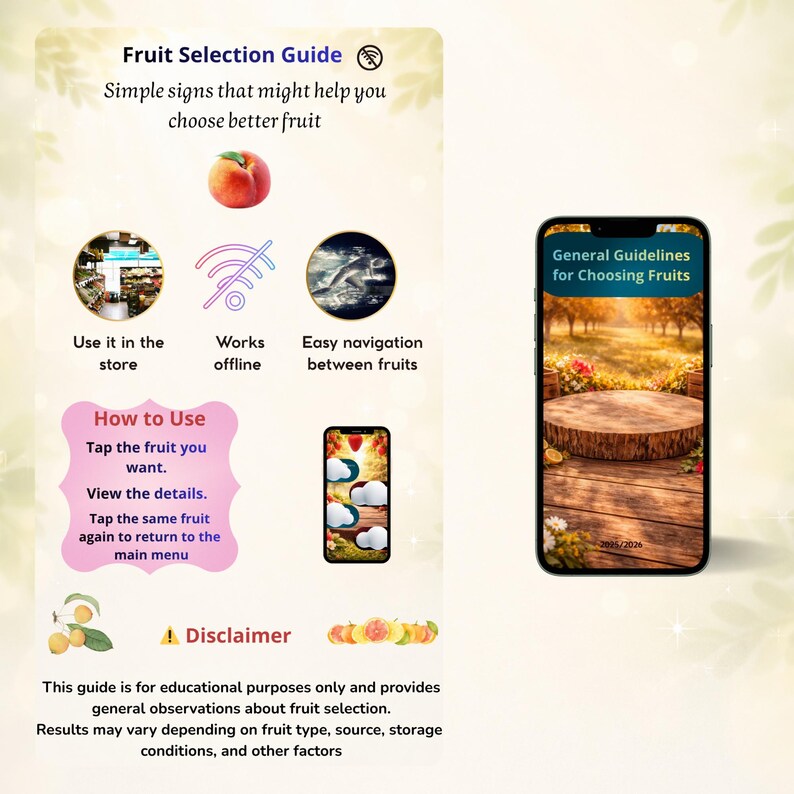 Interactive Fruit Selection Guide | Tap Any Fruit for Instant Tips ...