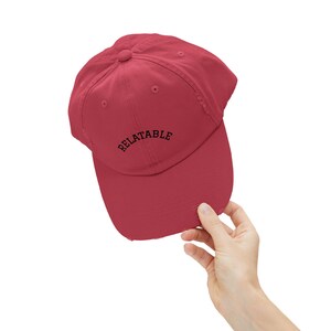 Distressed Cap, Relatable Hat, Vintage Baseball Cap, Casual Headwear, Trendy Dad Cap, Unisex Cap, Truckers Hat, Custom Hat, Gift For Him