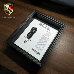 Porsche GT3 RS Car Key Frame By FramedCash | Collector’s Edition | 25x20cm