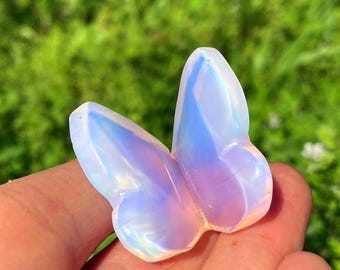 1,2 &#39;&#39;Opalit Schmetterling, Quarz Schmetterling, Kristall Schmetterling, Kristall Tier, Mineralprobe, Kristallheilung, Kristallgeschenke 1PC