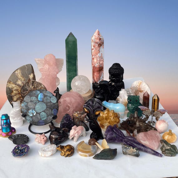 Mystery Crystal Gift Box: Natural Reiki Healing Crystals