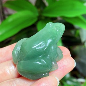 Natuurlijke groene aventurijnkikker, kwartskristalkikker, kikkersnijwerk, kristaldier,, woondecoratie, mineraalmonster, kristalgenezing, 1 st