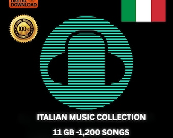 Raccolta di musica italiana - 1200 brani, 320 Kbps (download digitale)