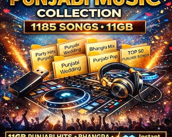 11GB Punjabi Music Collection – 1185 Bhangra, Wedding, Party Hits (MP3 320kbps)