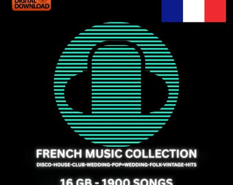Colección de música francesa - 1900 canciones (descarga digital)