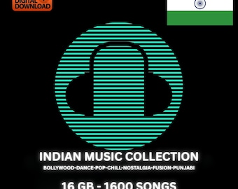 indian music collection bollywood-dance-pop-chill-nostalgia-fusion-punjabi 16Gb