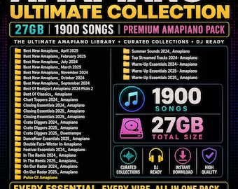 Amapiano DJ Collection (1900 Songs, 320kbps) (Digital Download)