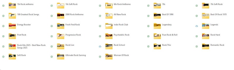 Kolekcja 5400 utworów rockowych – 50 GB MP3 320 kbps (klasyka, łagodne brzmienia, indie, psychodeliczne, mocne brzmienia) zdjęcie 3