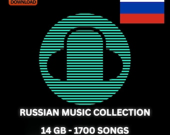 Russian Music Collection, 1700 Songs, 14 GB - Digital Download