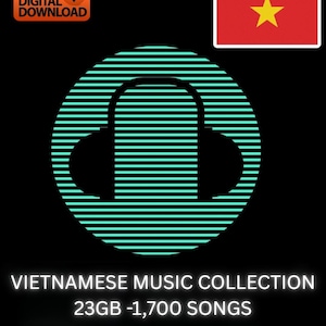 Vietnamese Music Collection - 1700 Songs, 23Gb (Mp3 Digital Download)