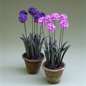 Allium Paper Flower kit for 1/12th Dollhouses, Florists and Miniature Gardens