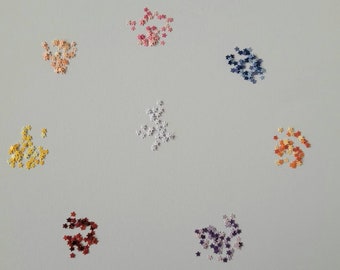 Tiny Punched paper star shapes for 48th scale miniatures. Choose your colours. 3 tonal colour mixes. 180 stars per bag