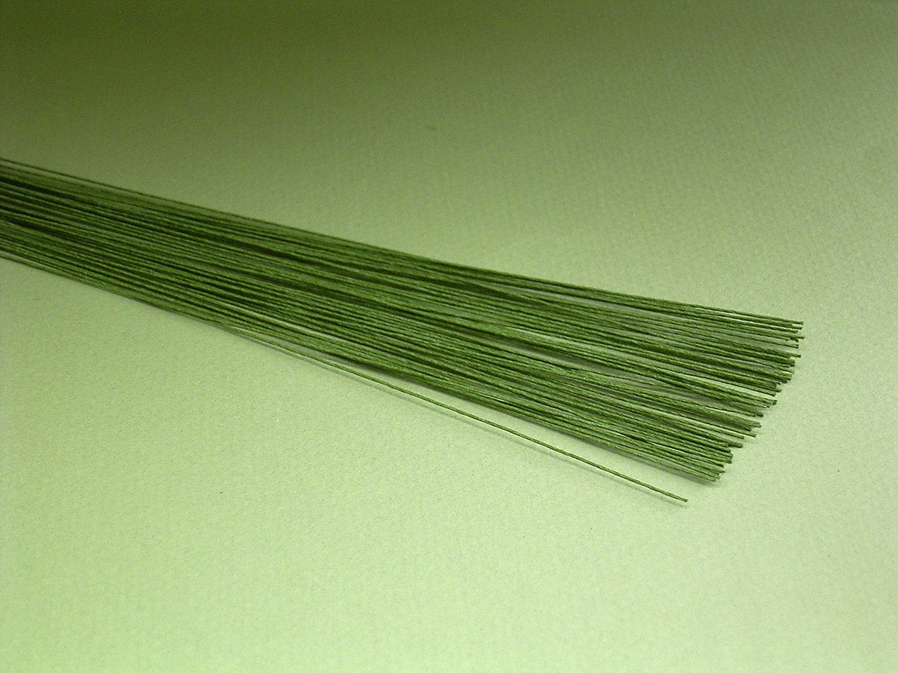 Darice Cloth Covered Stem Wire 20 Gauge 18 Inches Green 