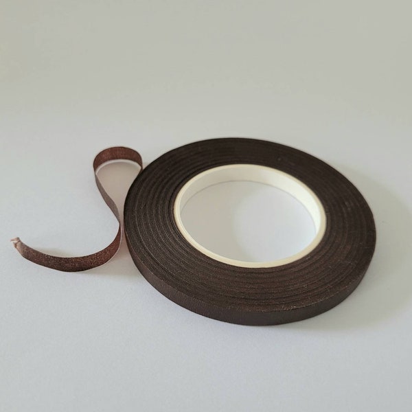 New Narrow Brown or Green Florists Tape