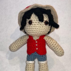 Luffy Crochet Doll from One Piece