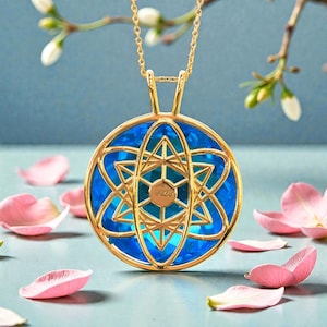 Cyan Angeles Seed of Life Andara mit Verbindung zu Amai Schöpferkraft hochschwingend Aufstiegsprozess hochenergetisch 5+++ Handgefertigt