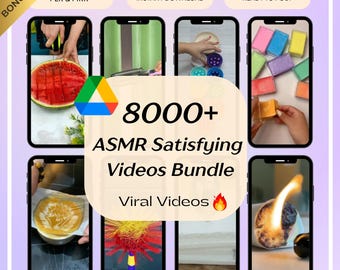 8000+ ASMR Satisfying Videos Bundle | MRR & PLR Included
