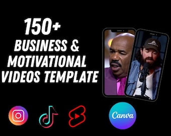 150+ Business and Motivation Video template Pack! | For Instragram Reels | Tiktok | Youtube Shorts | Canva Editable