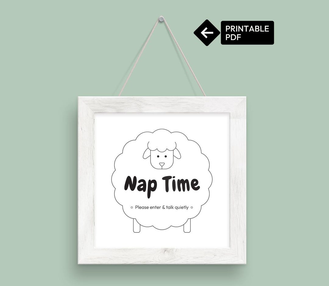 Nap Time With Sheep - Printable Poster (pdf) - Etsy