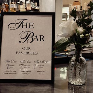 Signature Drink Sign