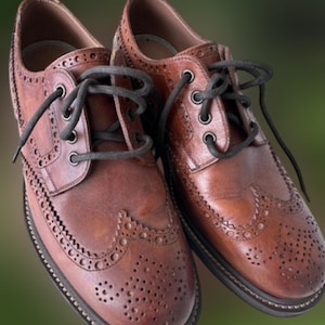 Handmade Men&#39;s Brown Leather Shoes