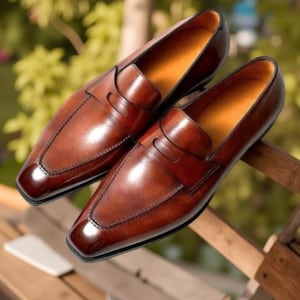Handmade Men’s Brown Leather Shoes – Soft, Stylish, and Strong