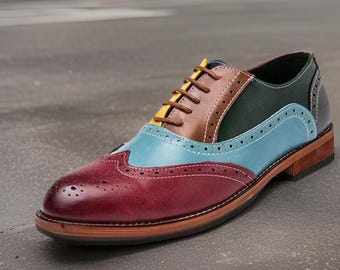 Handmade Men's Dress Oxford Shoes – Formal & Business Wingtip Leather Shoes