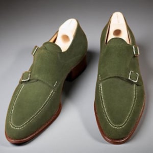 Handmade Men’s Formal Suede Leather Loafers – Premium Dress Shoes