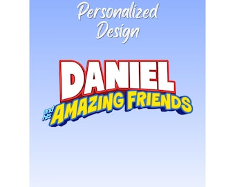Nombre y logotipo personalizados de Spidey, archivo PNG personalizado con nombre, decoración para fiestas de cumpleaños infantiles.