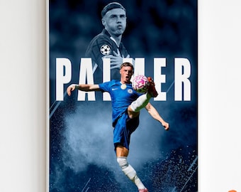 Cole Palmer Poster, Soccer Legend Poster (Size A3 300 Dpi - Digital Download)