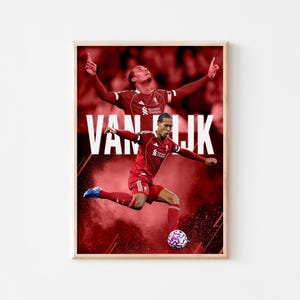 Virgil van Dijk Poster: Sports Wall Art Decor (A3 Digital Download 300 DPI)