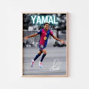 Lamine Yamal Digital Poster, Sports Poster, Sports, Digital Download- A3 size 300 DPİ