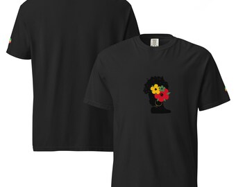 Flower Lady garment-dyed heavyweight t-shirt