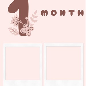 Tarjetas mensuales para bebés / tarjetas de hitos para bebés