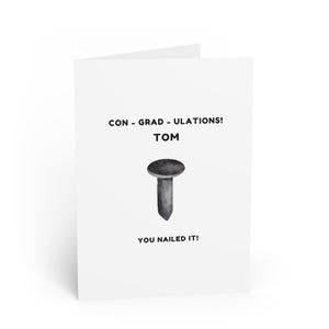 Tarjetas de felicitación de graduación divertidas, tarjeta de felicitación única, perfecta para graduados, tarjeta hecha a mano para celebraciones, mensajes personalizables, [...]