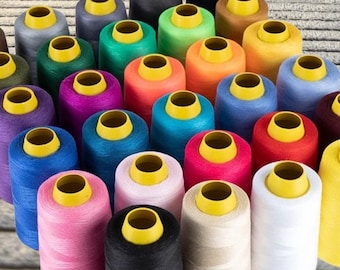 1300 Yard Polyester-Nähgarn, leuchtende Farben
